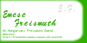 emese freismuth business card